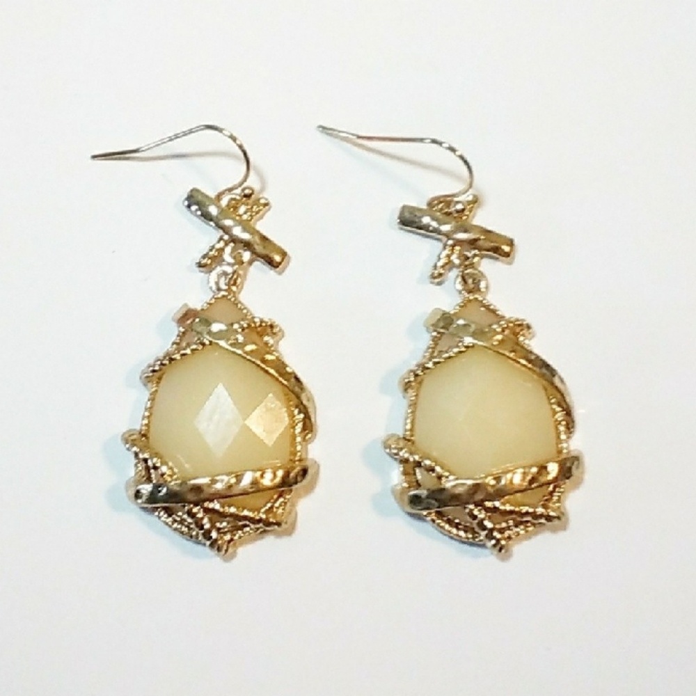 Cream Bondage Earrings